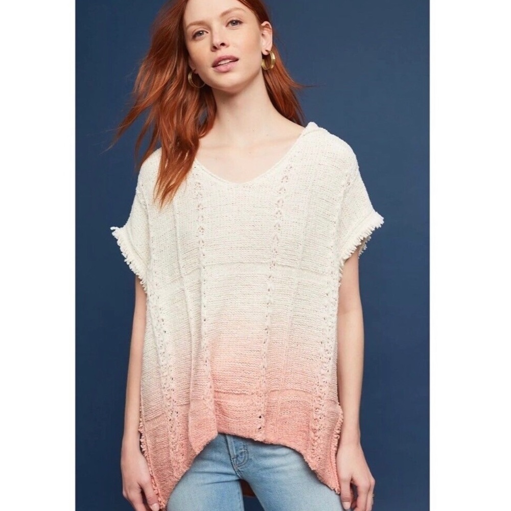 Anthropologie Moth Beachside Ombré Sweater Sz XS/S NWT